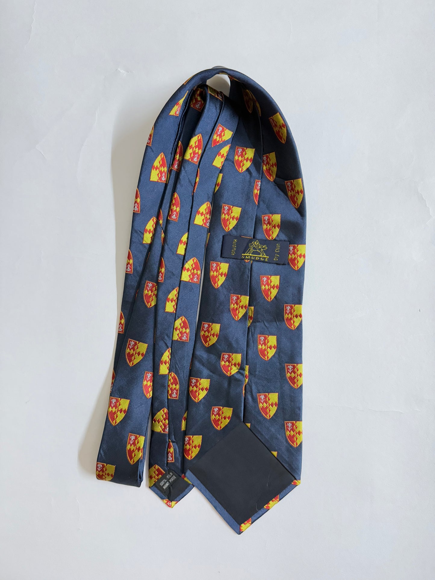 Smudge Vintage silk tie