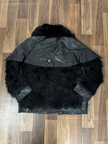 Fashion Leather Fur Jacket