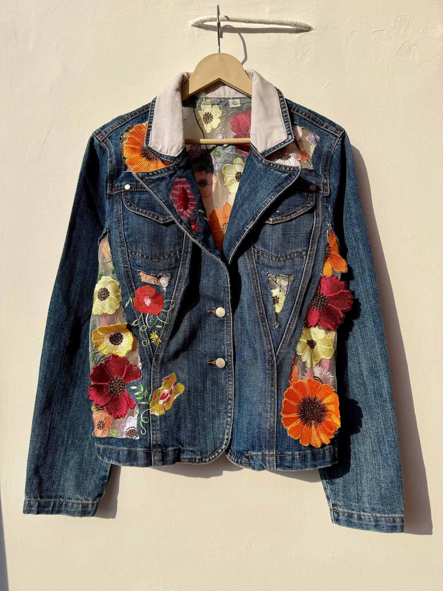 Customised cutwork Denim Jacket