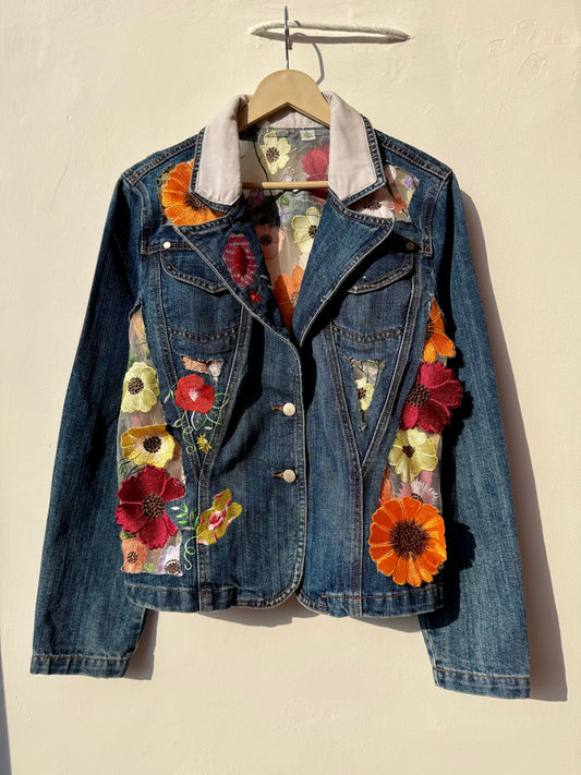 Customised cutwork Denim Jacket