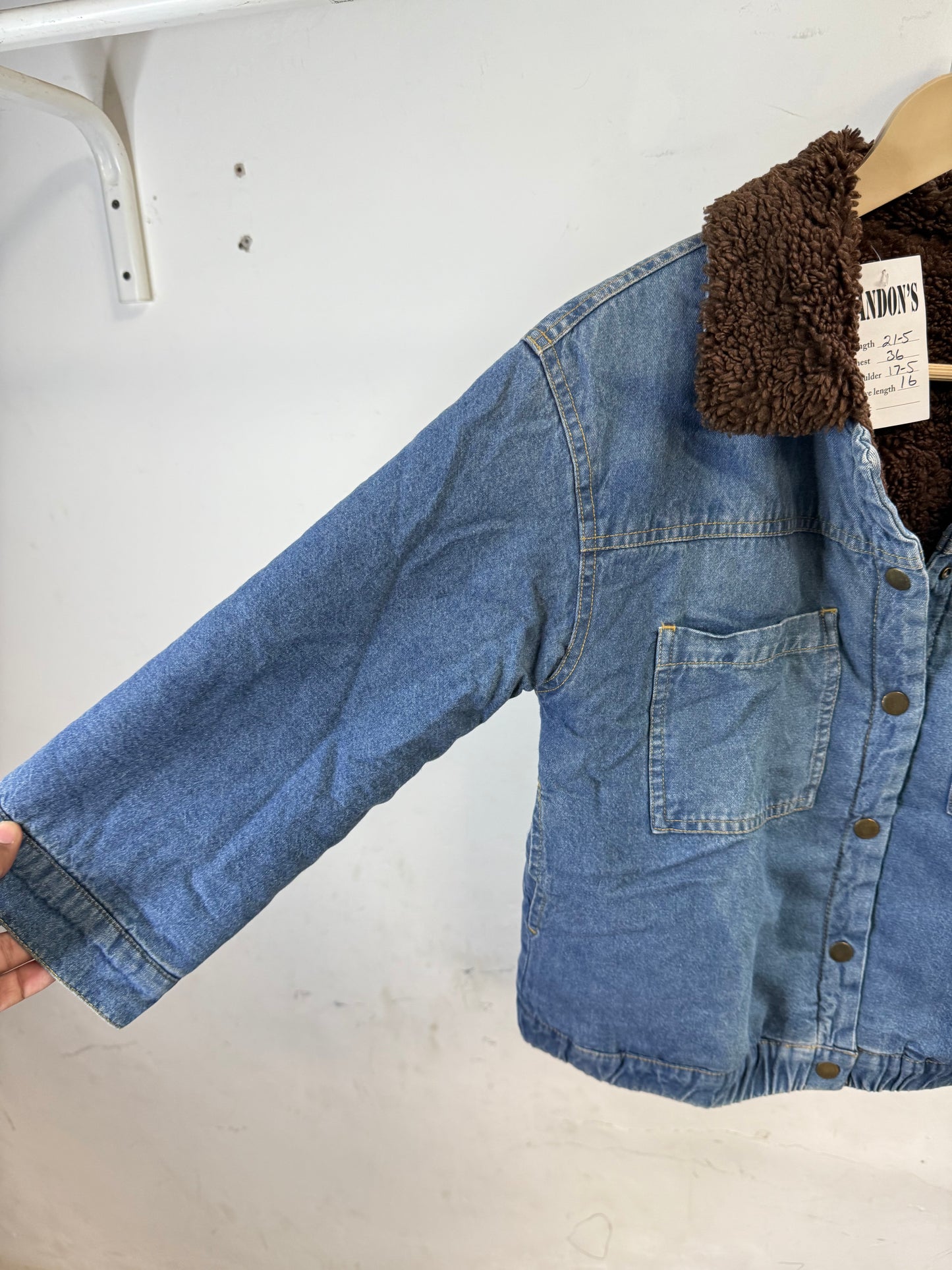 Denim and fur Jacket