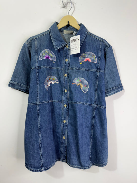 Seanjohn Embroidered Denim Shirt