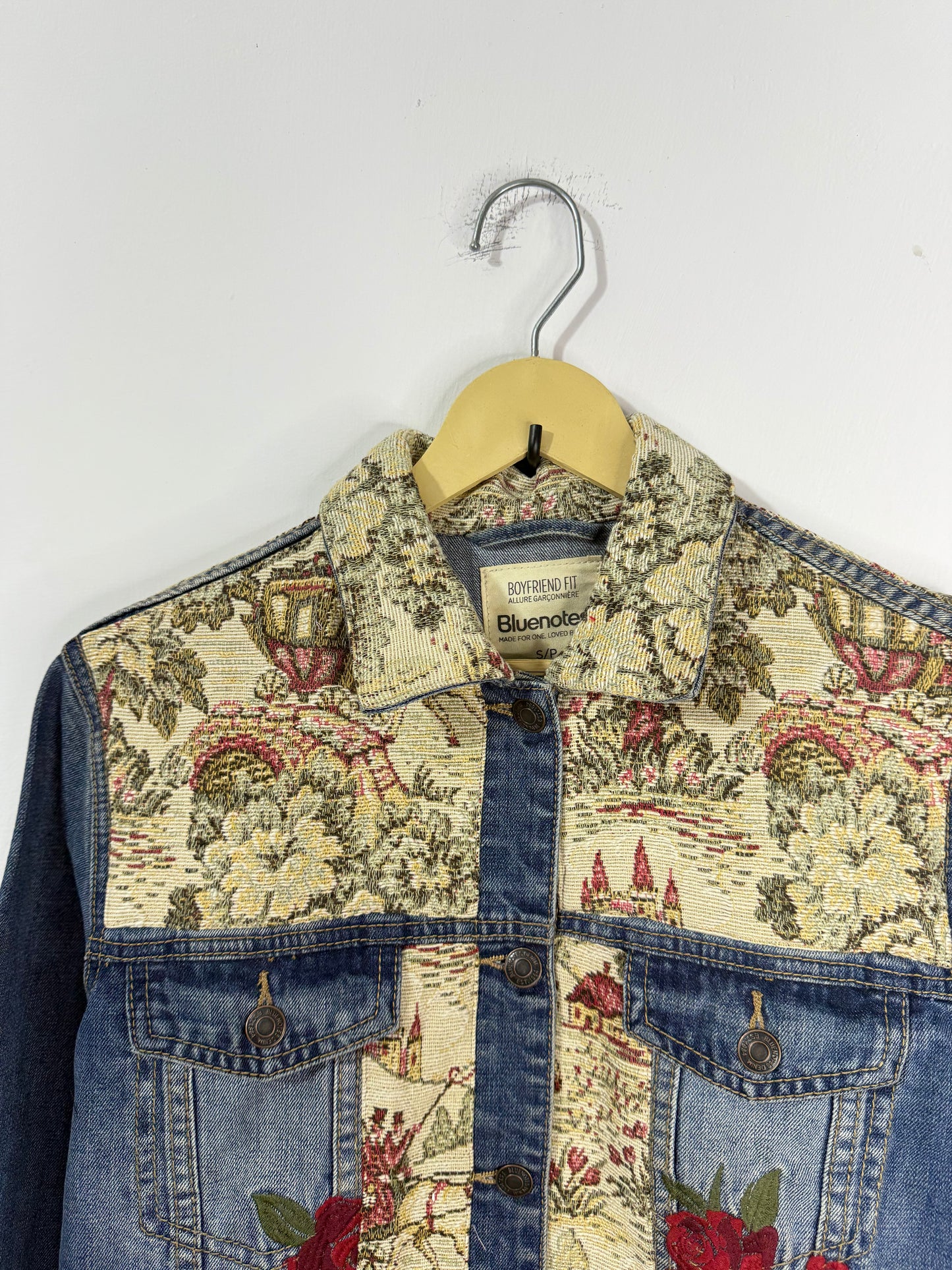 Customised tapestry patch  Denim Jacket