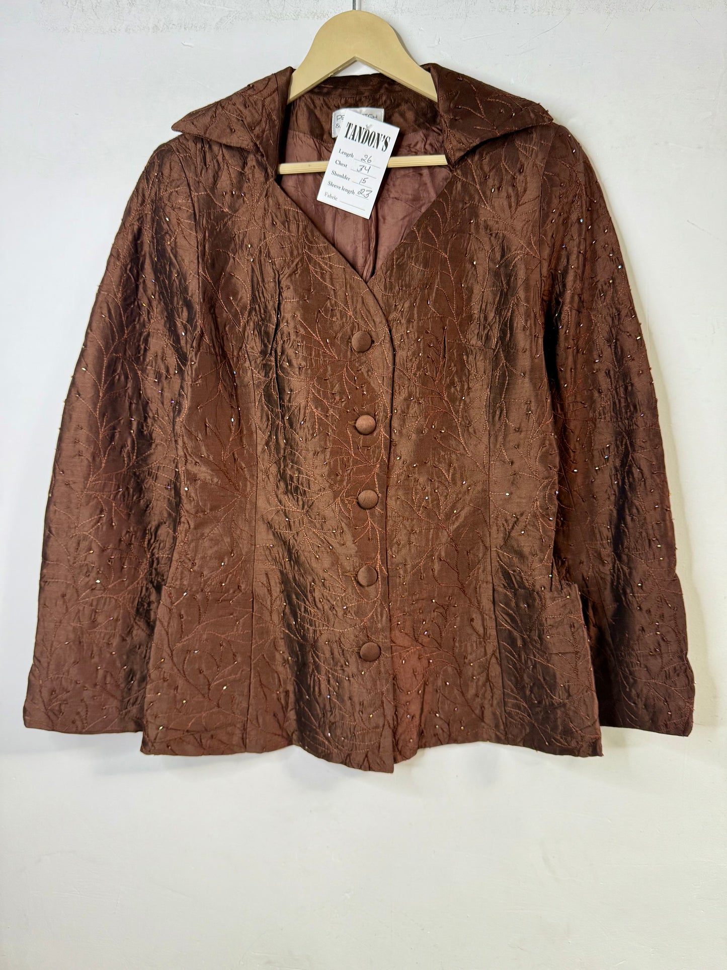 Silk embroidered Jacket