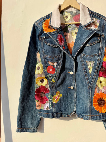 Customised cutwork Denim Jacket