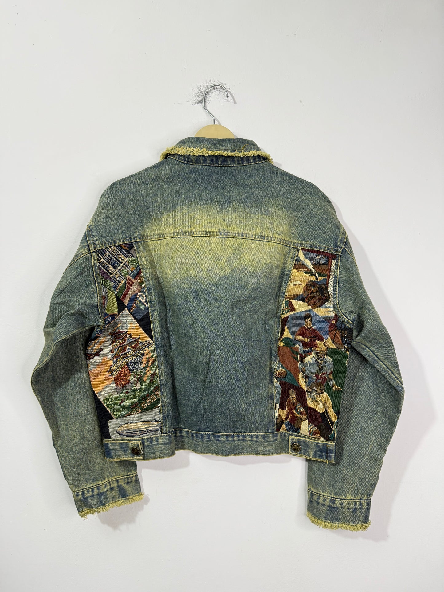 Customised tapestry patch Denim Jacket
