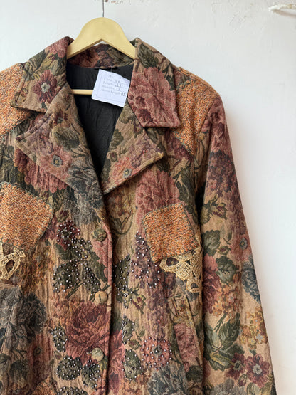 Long Jacquard vintage Jacket