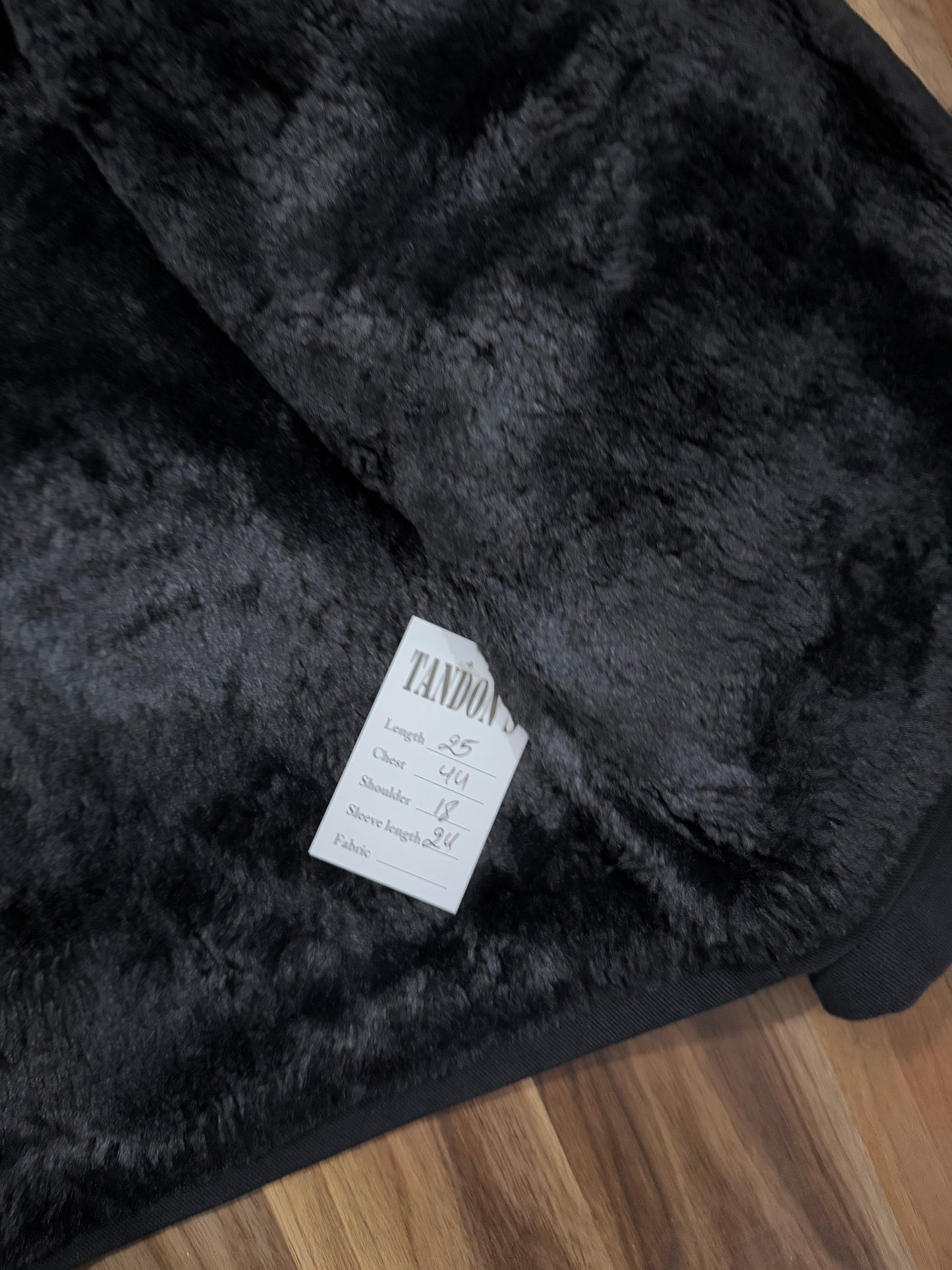 Cream Cheese black fur Jacket