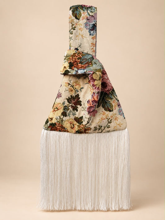 HANDMADE Rose Reverie CHINESE KNOT BAG