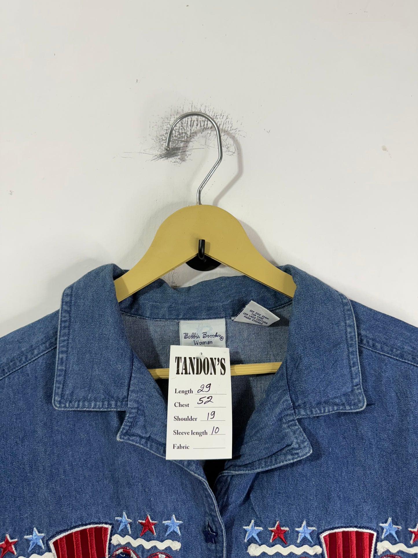 Bobbie Brookn Embroidered Denim Shirt