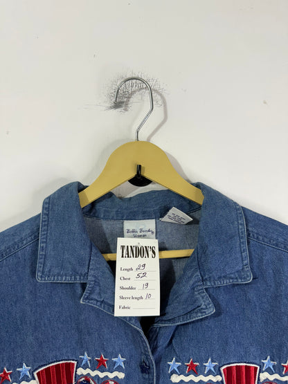 Bobbie Brookn Embroidered Denim Shirt