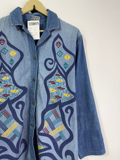 Renzi Embroidered Denim Shirt
