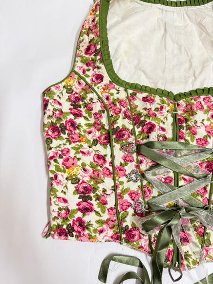 Pink and white Corset Top