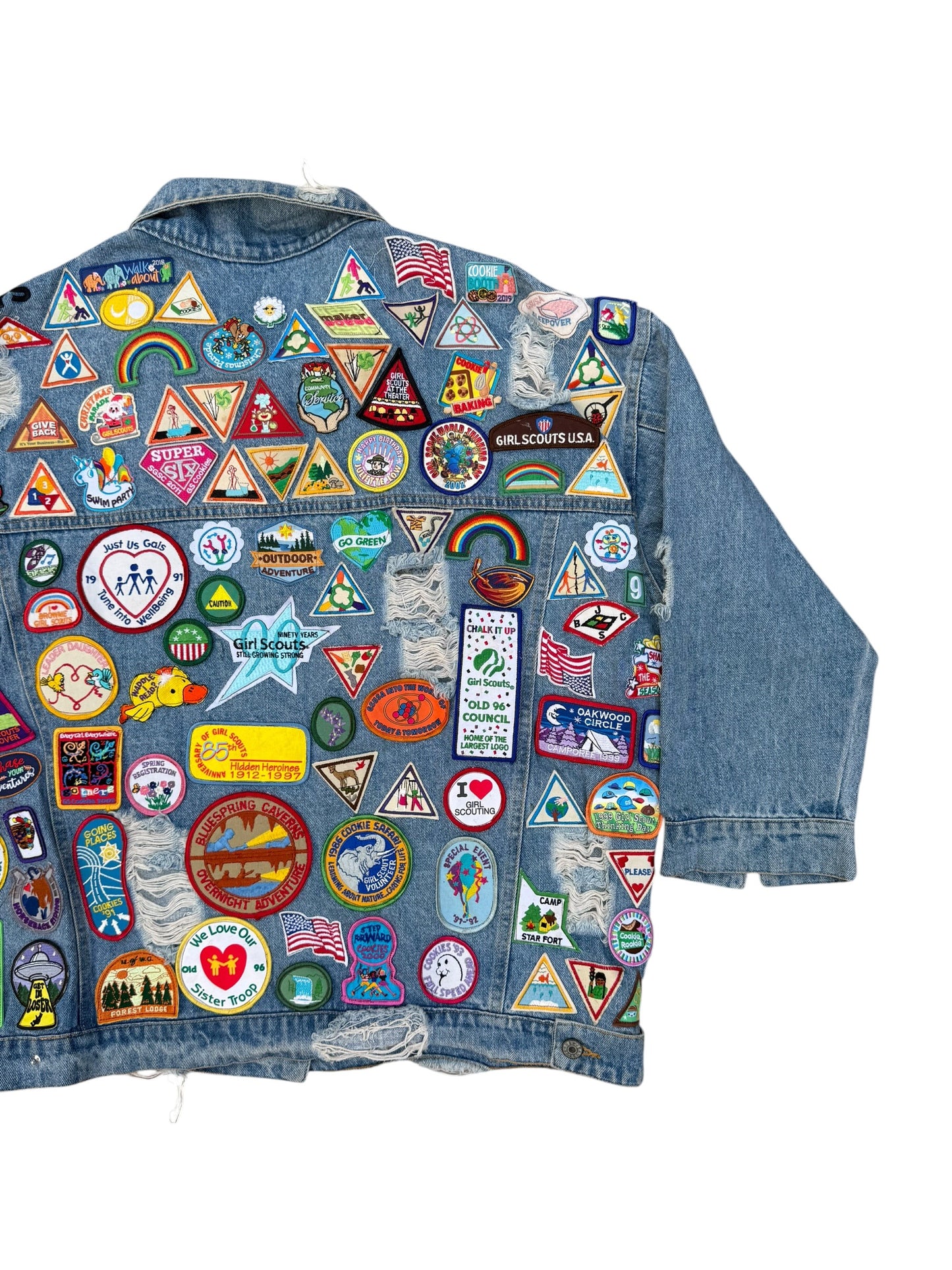 Upcycled patches Denim Jacket