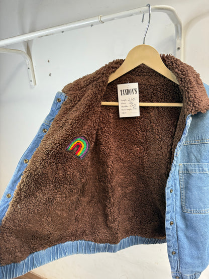 Denim and fur Jacket