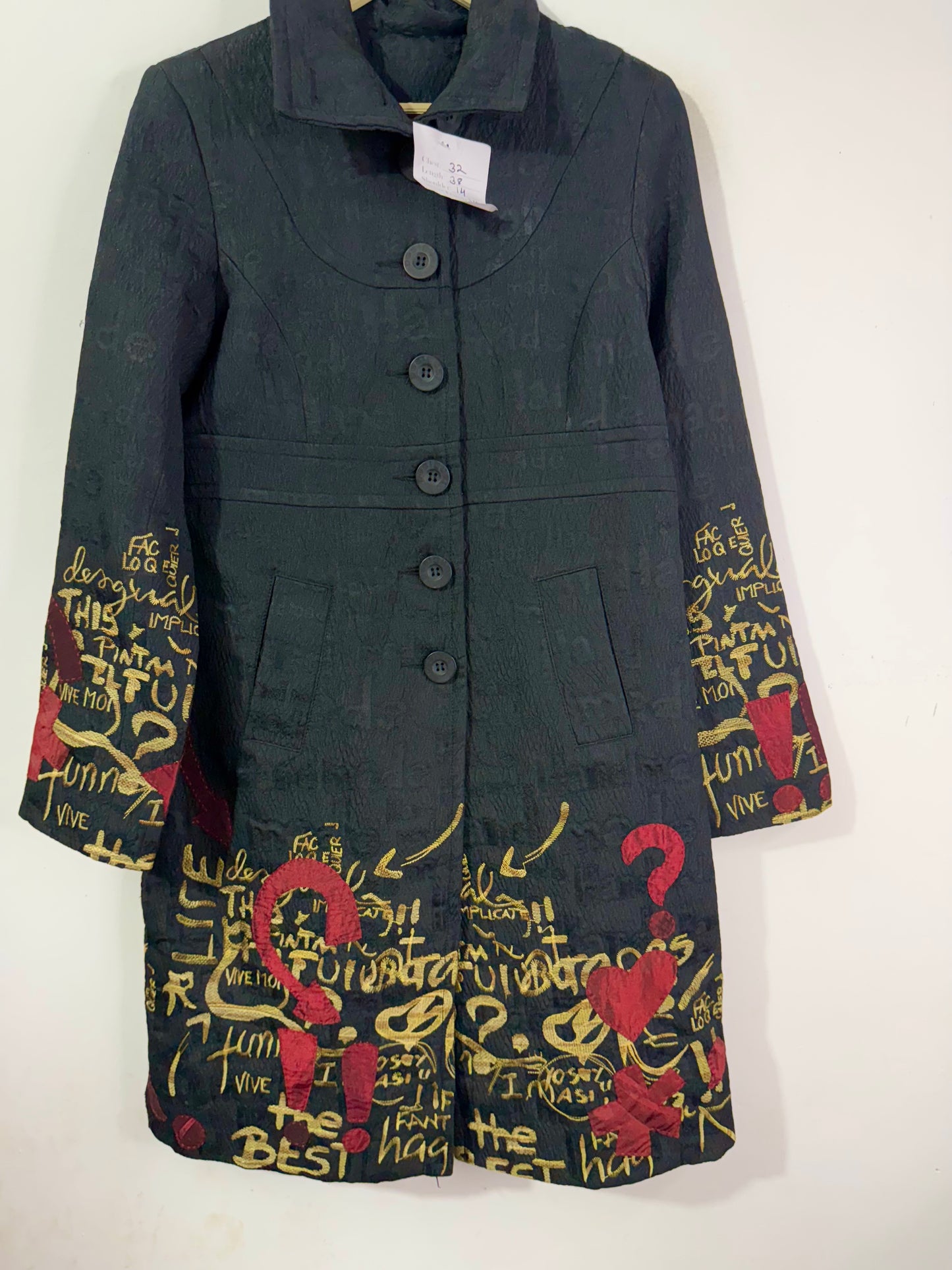 Embossed Embroidered Vintage Jacket
