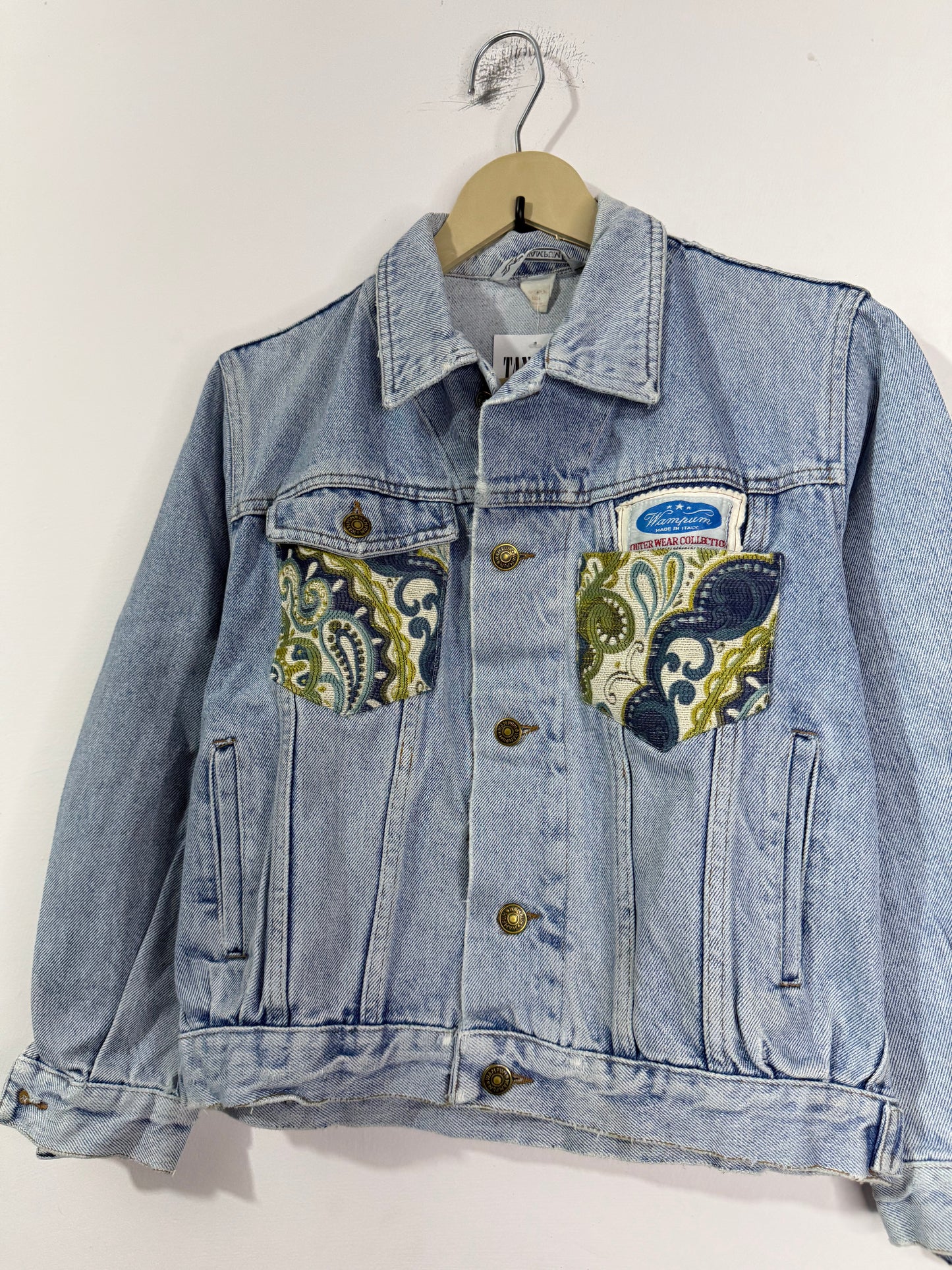 Customised tapestry patch Denim Jacket