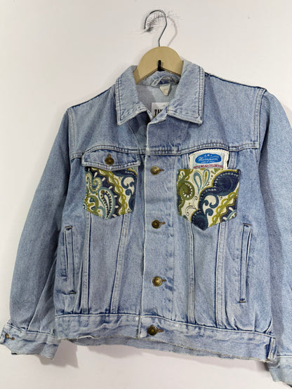 Customised tapestry patch Denim Jacket