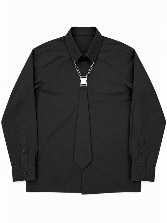 Noir Code Cotton Shirt