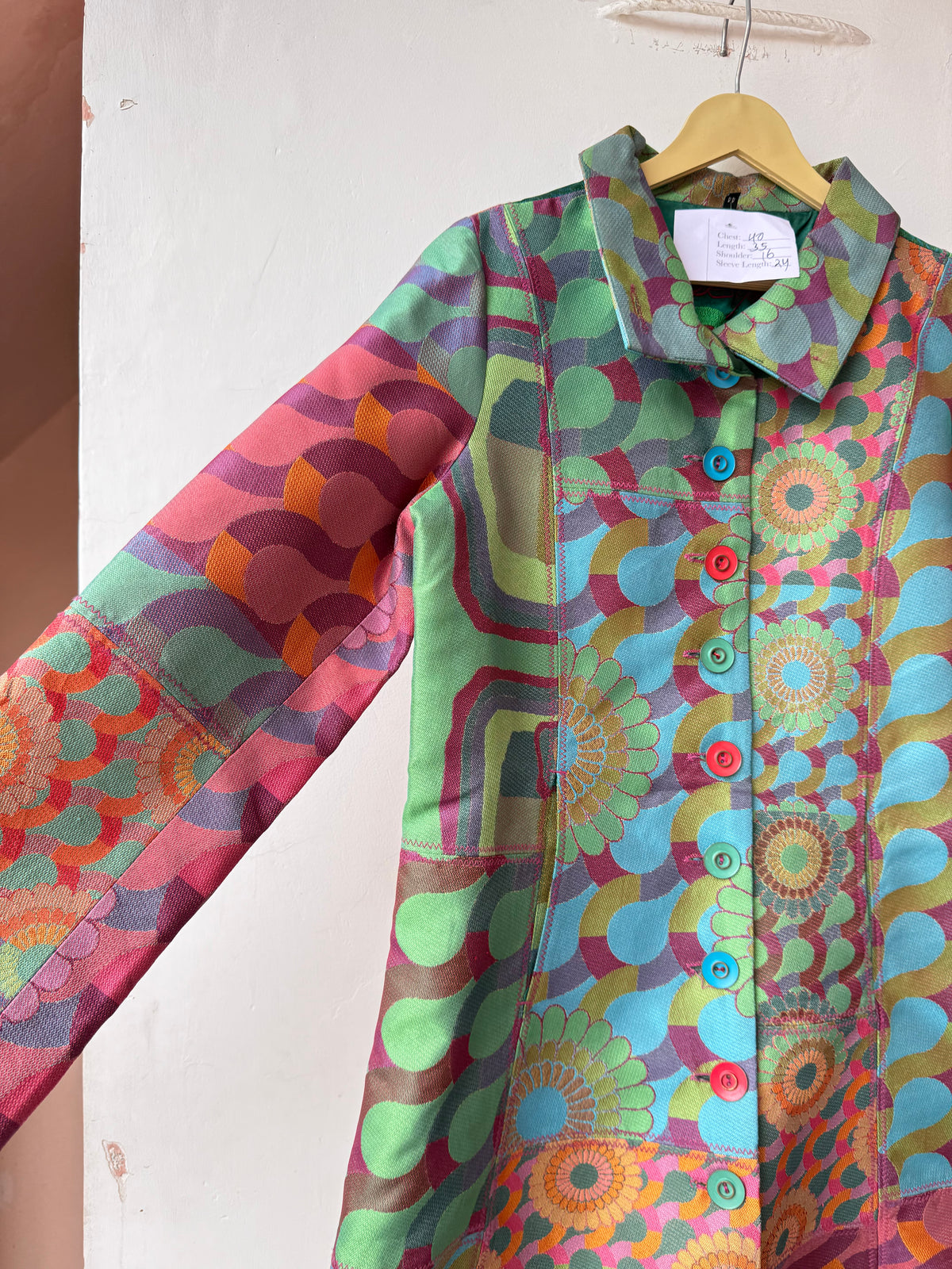 Jacquard Long vintage Jacket