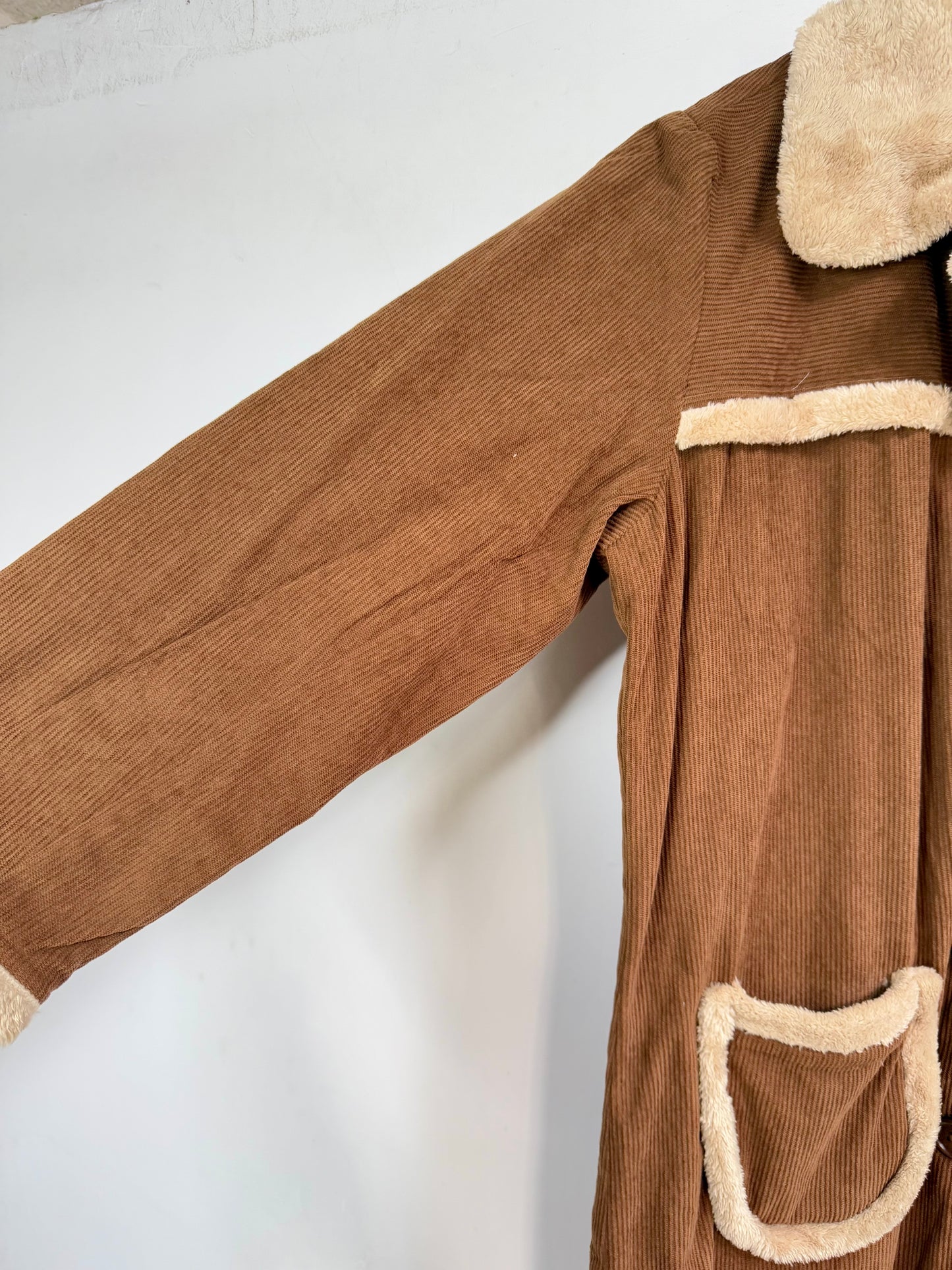 Tree of Life cotton  Jacket with Fur collar