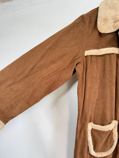 Tree of Life cotton  Jacket with Fur collar