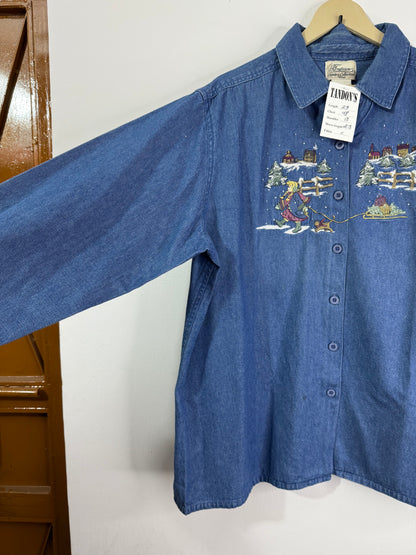 Tradition Embroidered Denim Shirt