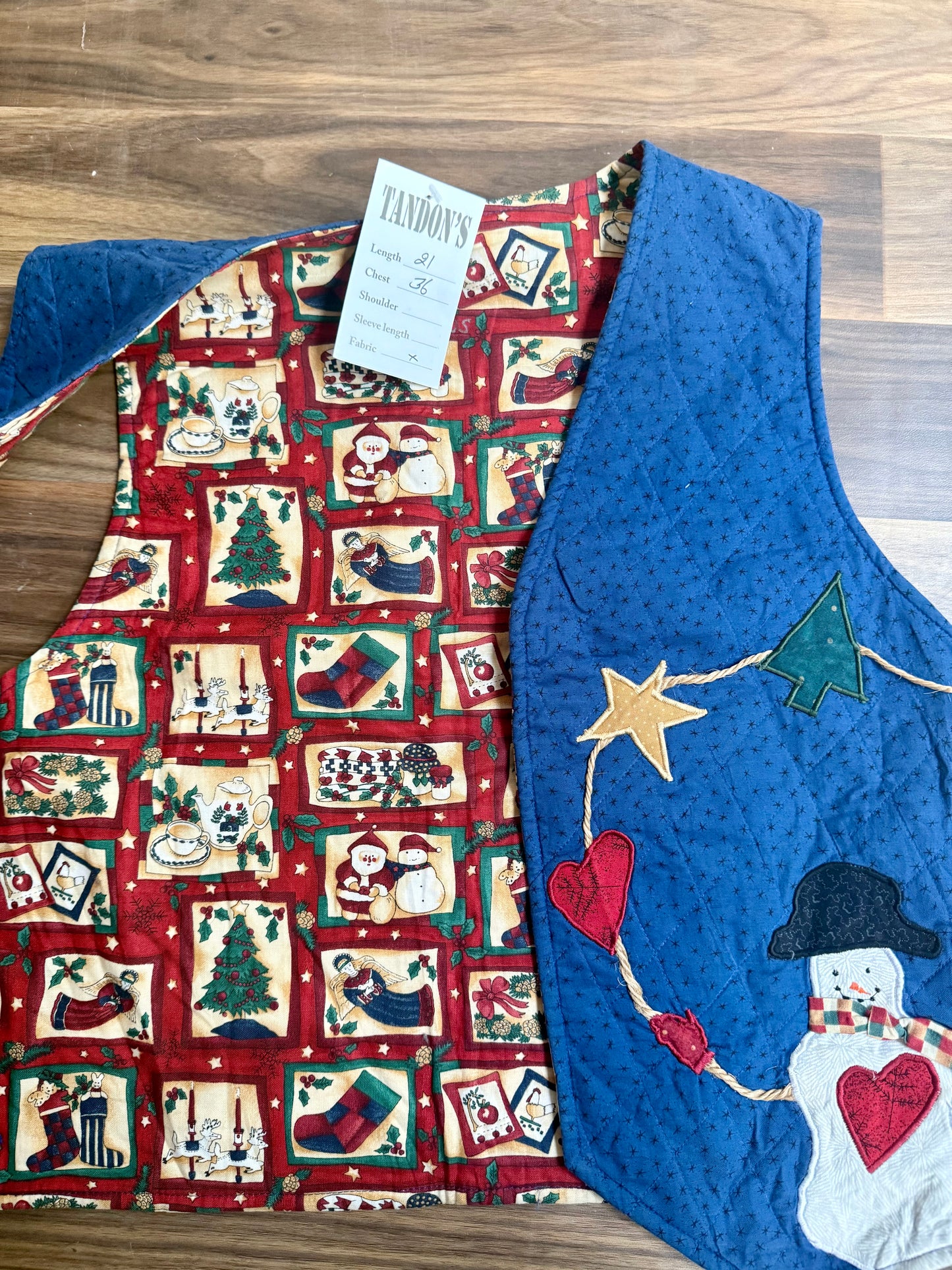 Christmas Embroidered vest