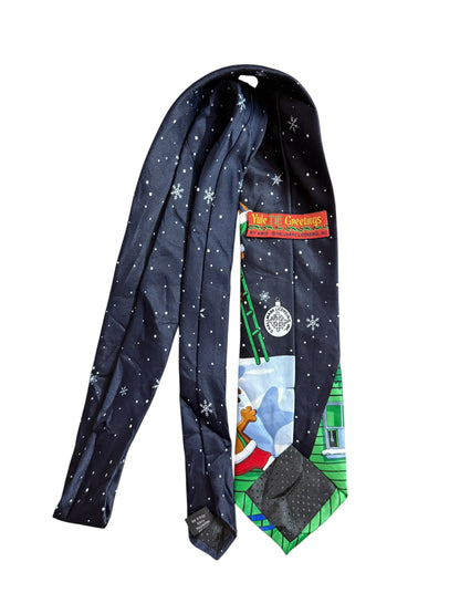 Yule the Greeting Vintage Silk Tie