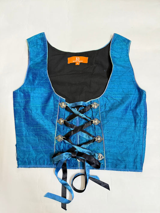 Blue Corset Top