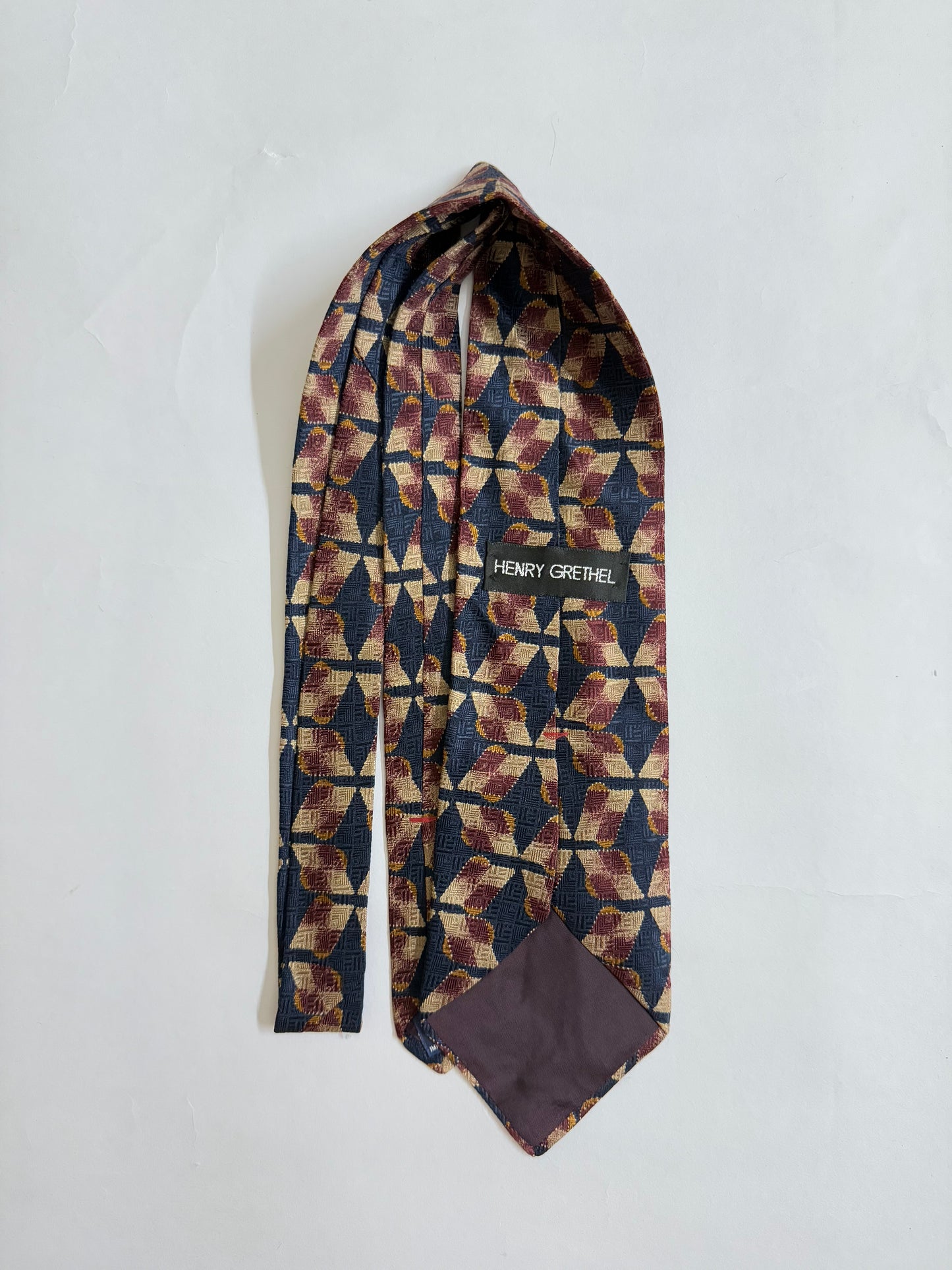 Henry Grethel Vintage silk tie