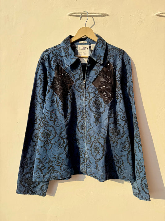 Cutwork patch Denim Jacket