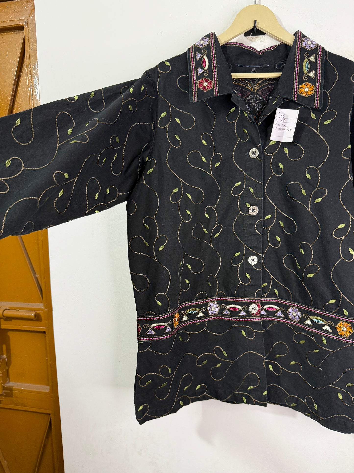 Machine embroidered Vintage Jacket