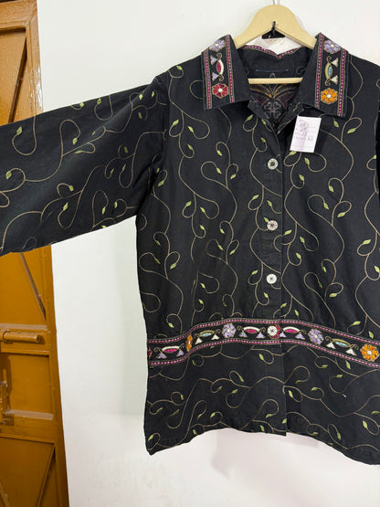 Machine embroidered Vintage Jacket