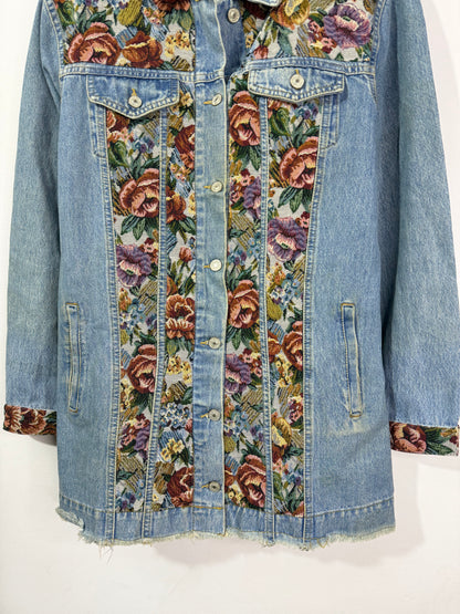 Customised tapestry patch Denim Jacket