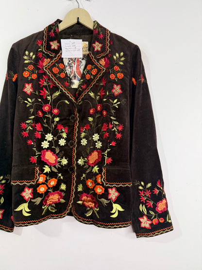 Velvet Embroidered Vintage Jacket