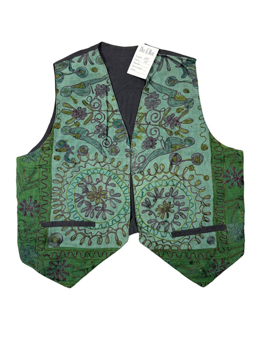 Thread embroidered Vest