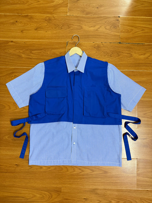 Blue vest  100% Cotton Shirt