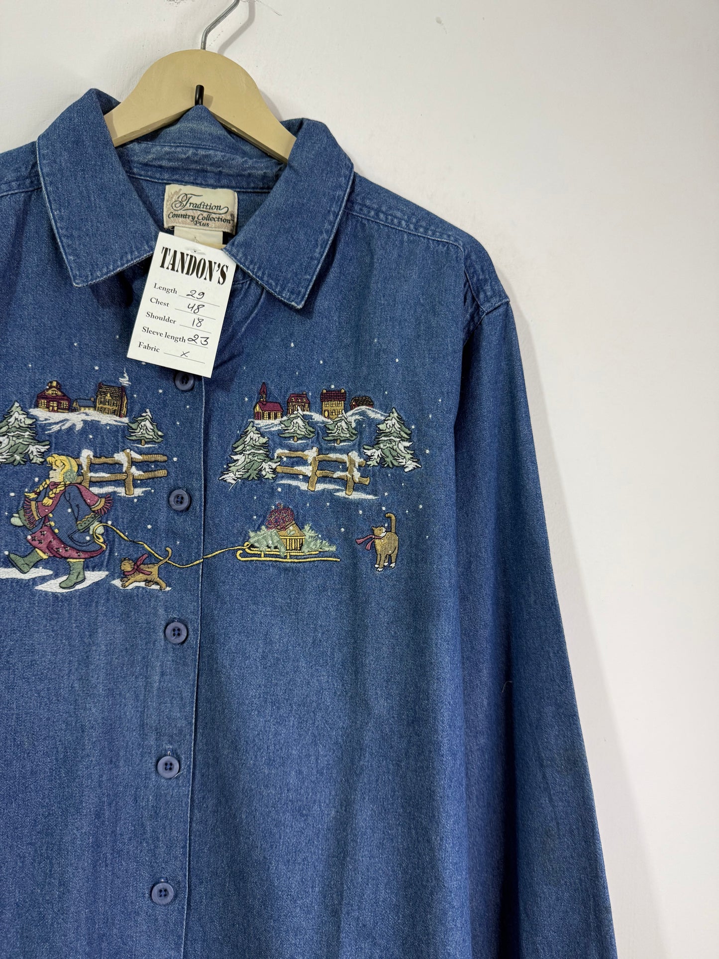 Tradition Embroidered Denim Shirt