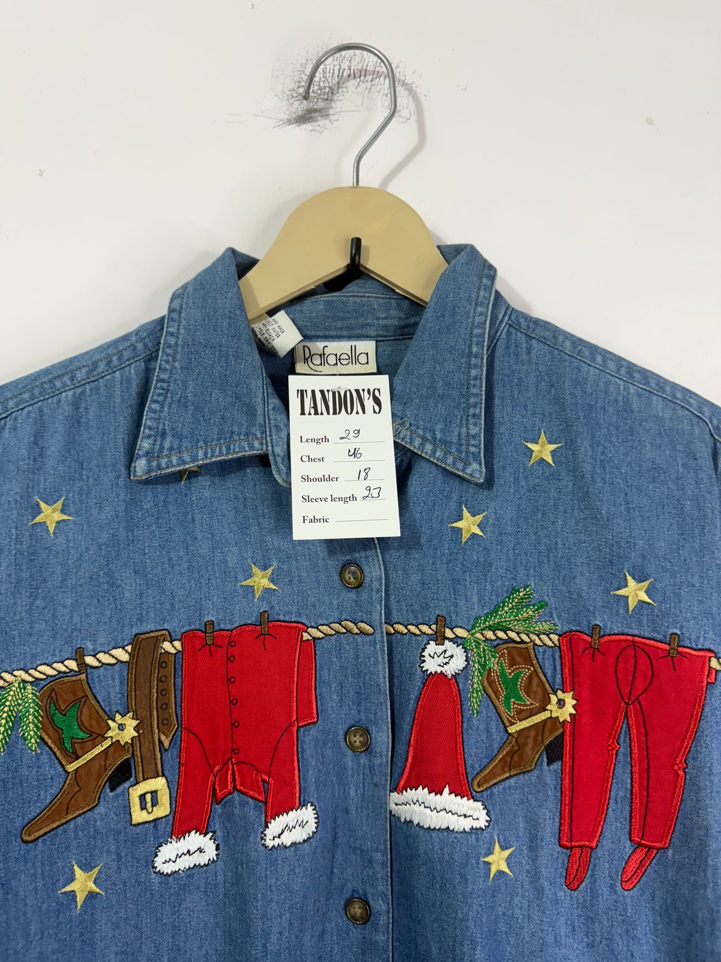 Rafaella Embroidered Denim Shirt