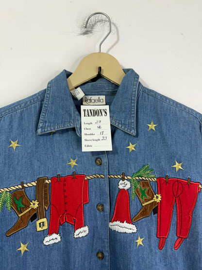 Rafaella Embroidered Denim Shirt