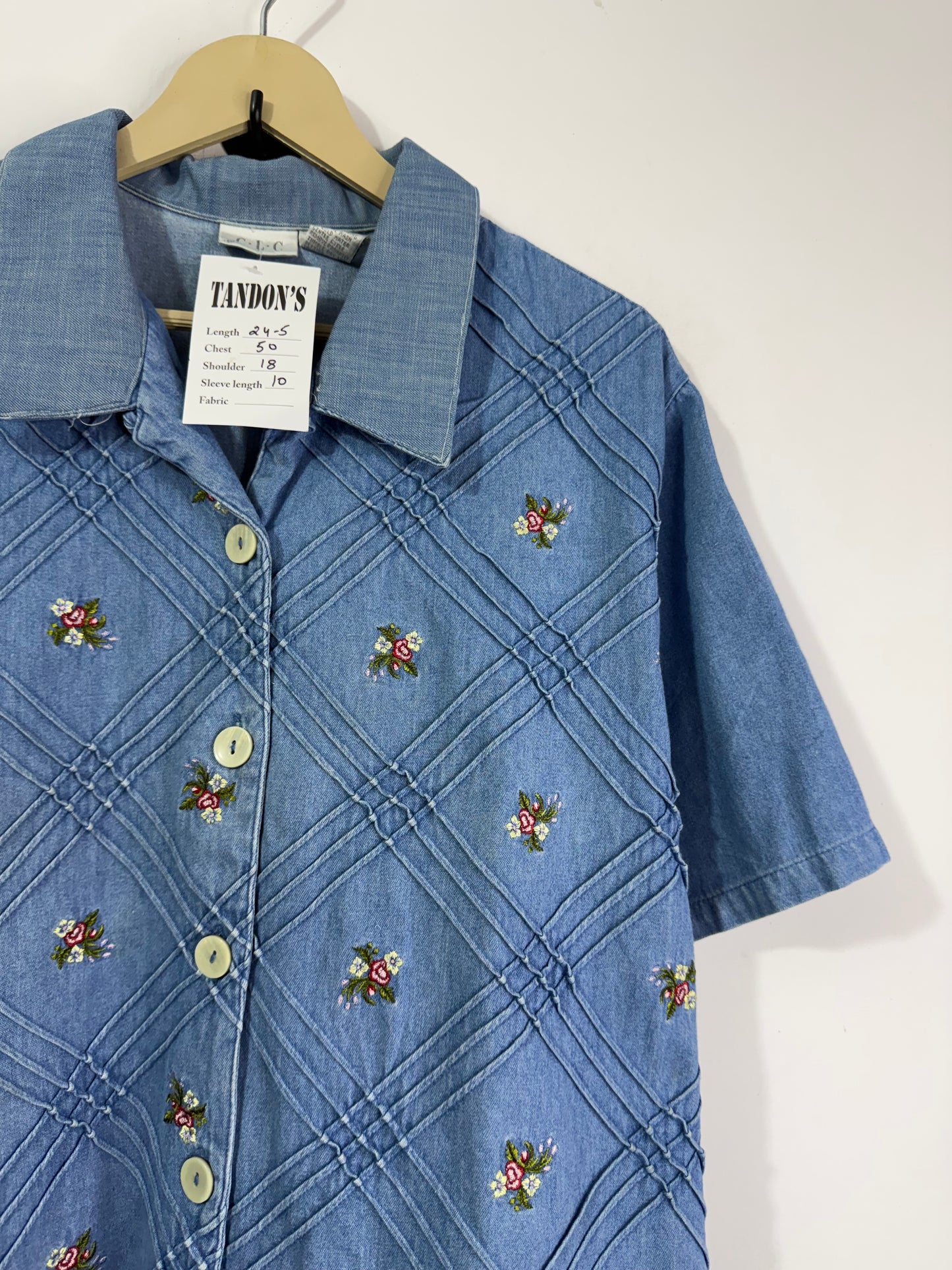 C.L.C Embroidered Denim Shirt