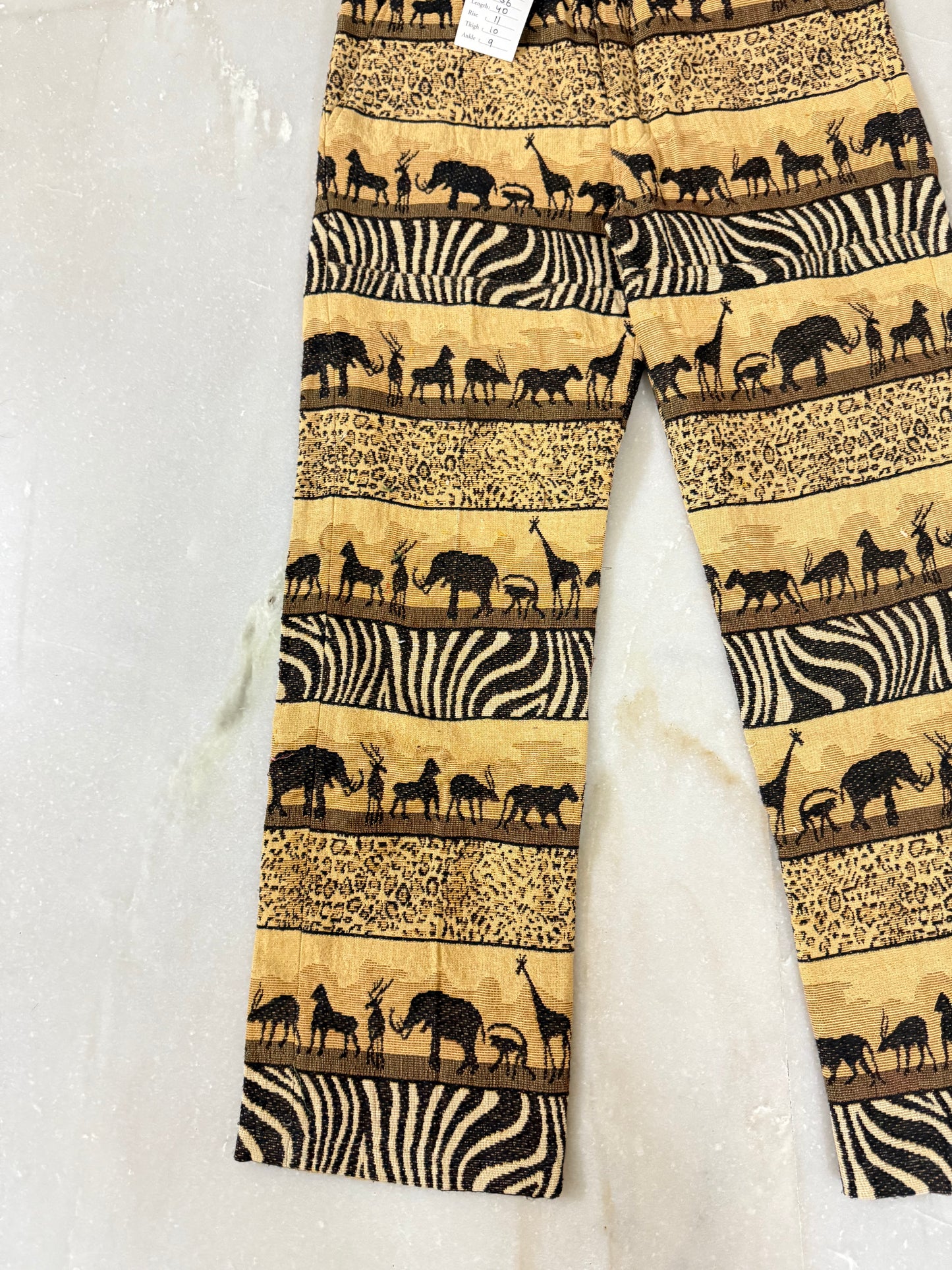 Handmade pants from vintage Italian curtain