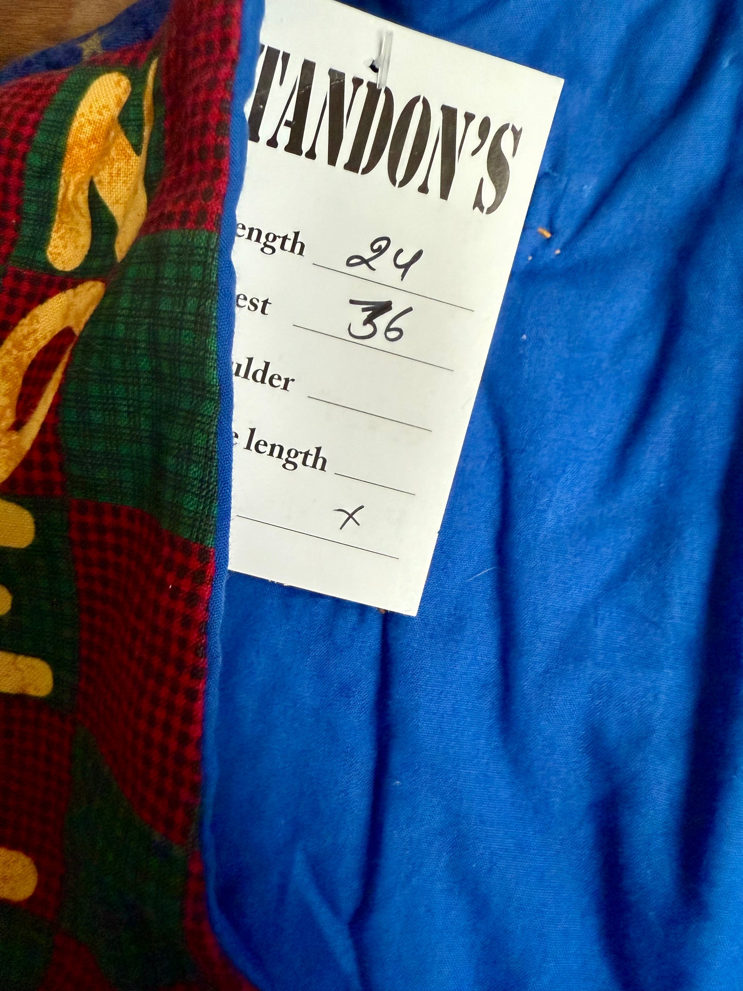 Christmas Print vest