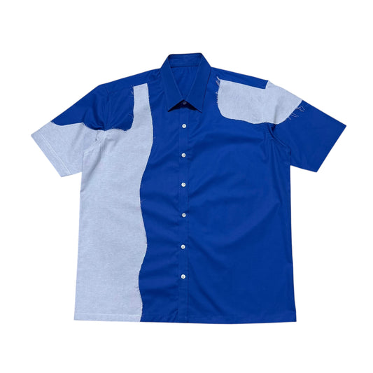 Blue Rift Cotton Shirt