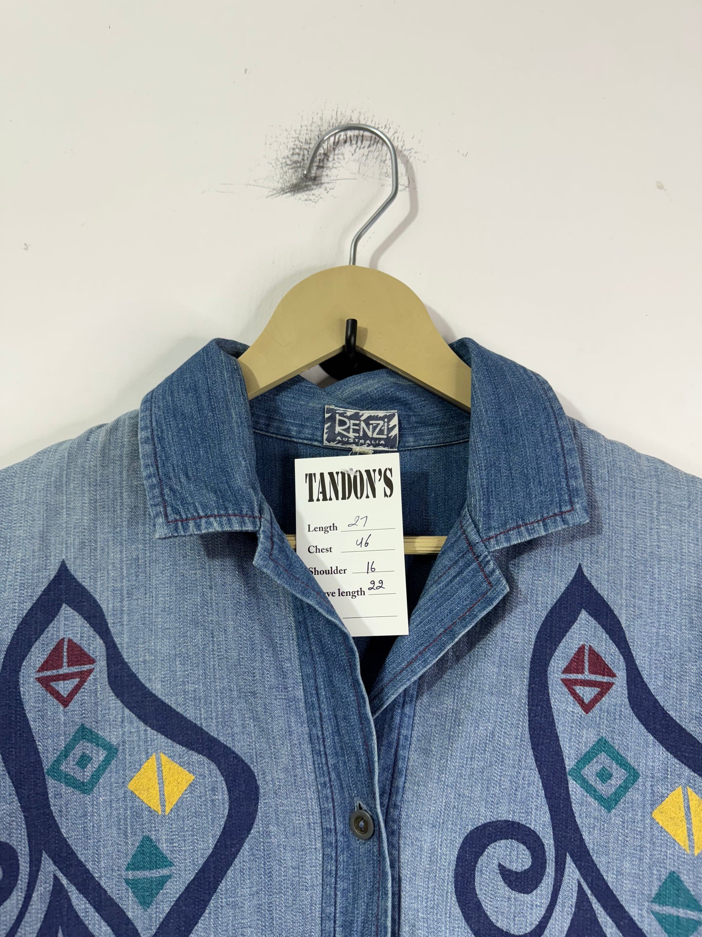 Renzi Embroidered Denim Shirt