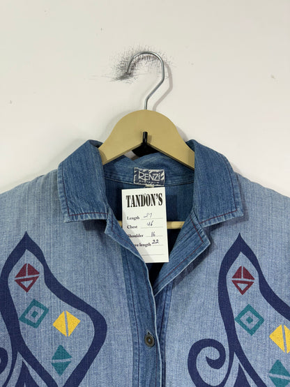Renzi Embroidered Denim Shirt