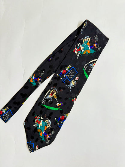 Looney Tumes Mania Vintage Silk Tie