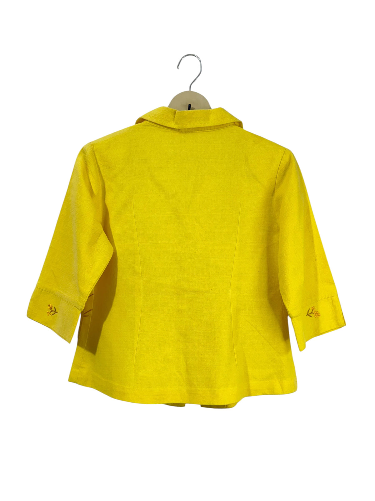 Yellow Embroidered vintage Jacket