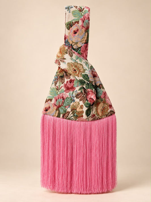 HANDMADE Rose Garden CHINESE KNOT BAG